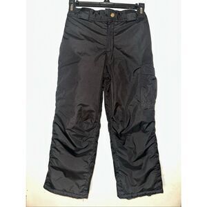 White Sierra boys youth Snow Pants Solid Black Size Small